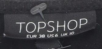 Topshop Women's Black Strappy Dress, Size 10