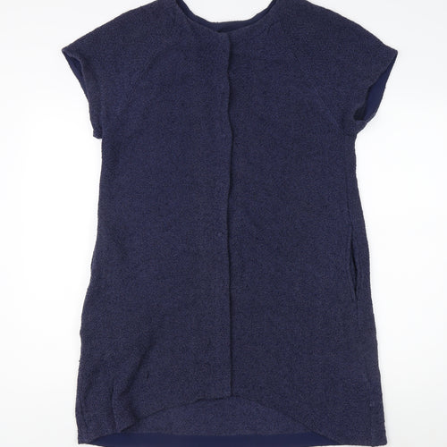 Masai Women's Blue Short Sleeve Knit Top - Size S