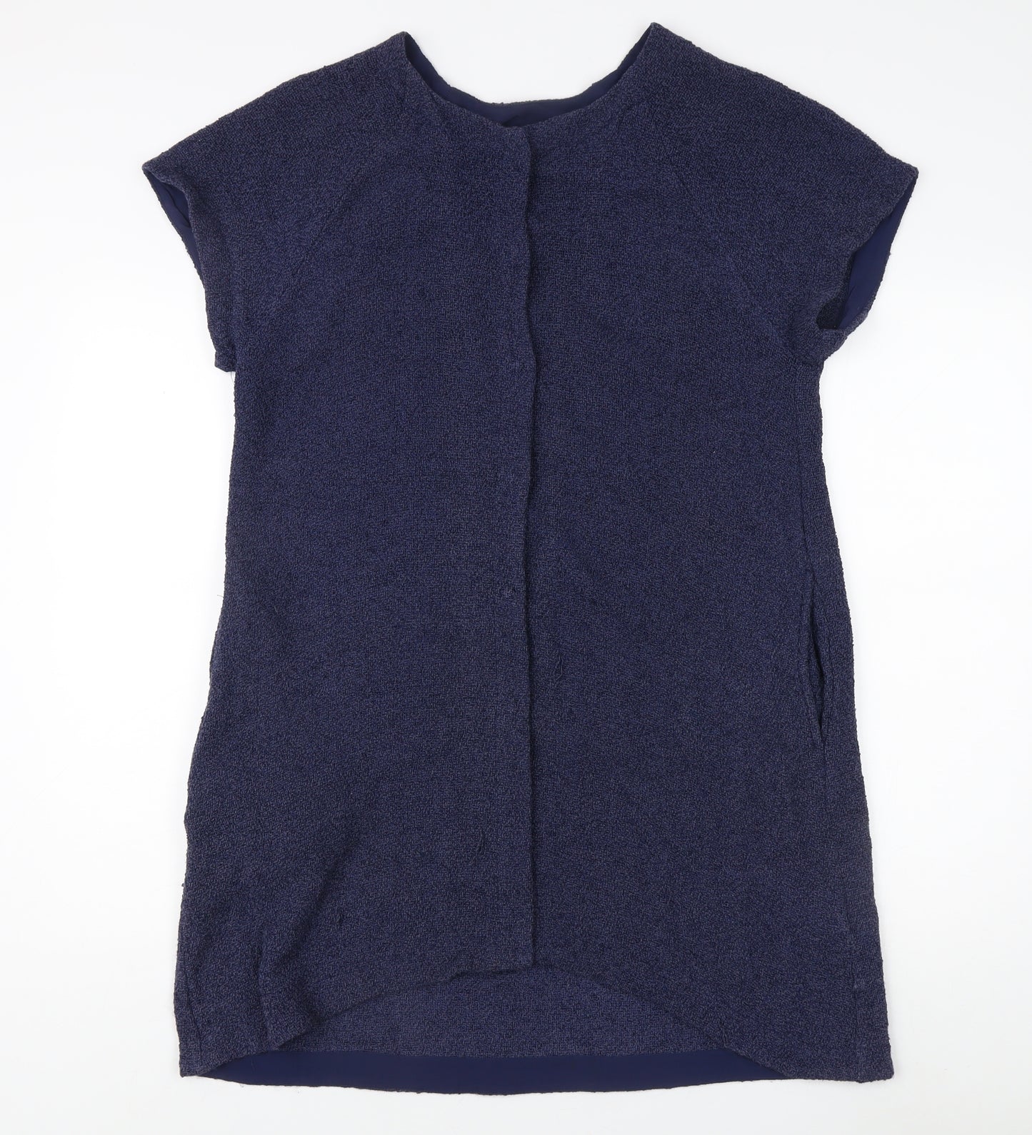 Masai Women's Blue Short Sleeve Knit Top - Size S