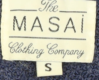 Masai Women's Blue Short Sleeve Knit Top - Size S