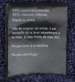 Masai Women's Blue Short Sleeve Knit Top - Size S