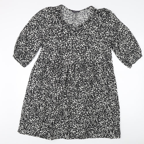 Marks and Spencer Women's Black Animal Print Dress