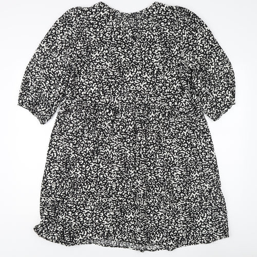 Marks and Spencer Women's Black Animal Print Dress