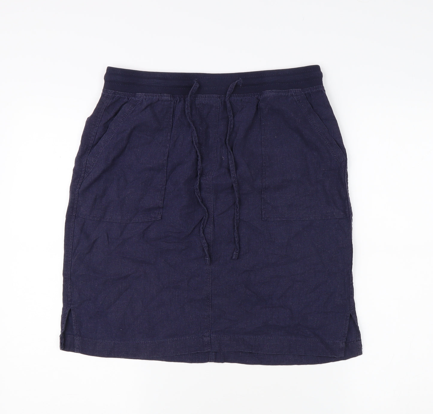 Marks and Spencer Women's Blue Knee Length Skirt Size 10