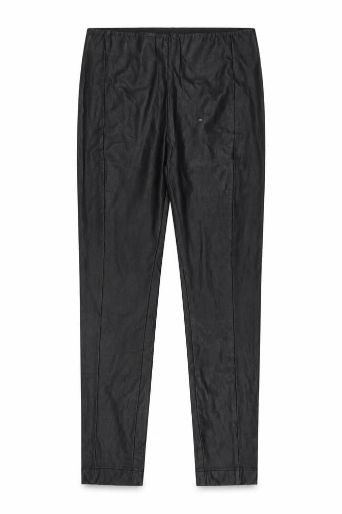 Next Petite Black Faux Leather Skinny Trousers