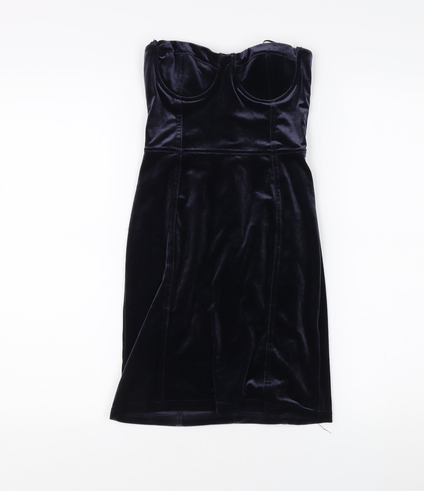 H&M Women's Black Bodycon Knee Length Dress Size 6