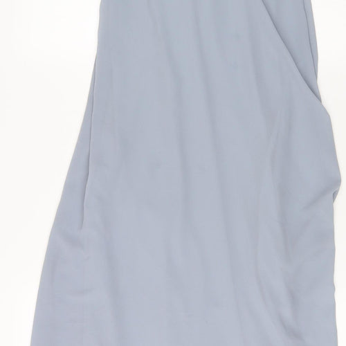 TFNC London Grey Sleeveless V-Neck Long Dress