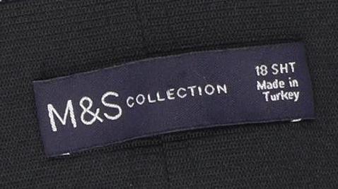 Marks and Spencer Women's Black Check Jegging Size 18