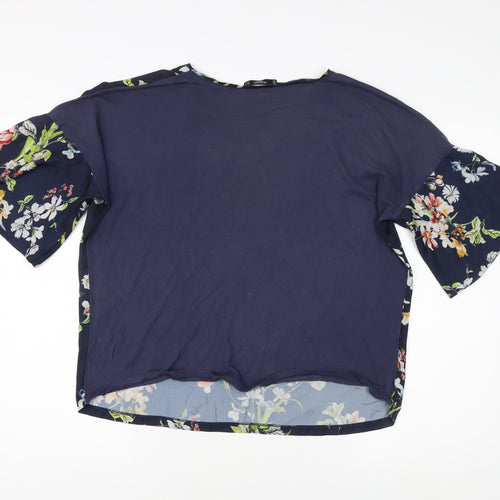 Mango Women's Floral Multicoloured Blouse Size 12
