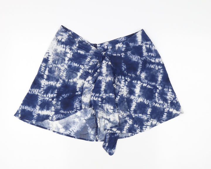Bershka Women’s Blue Skirt Size 12 Viscose