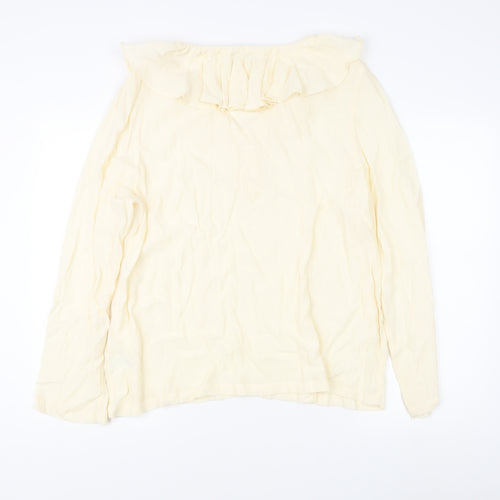 Marks and Spencer Women's Ivory Long Sleeve Top Size 16