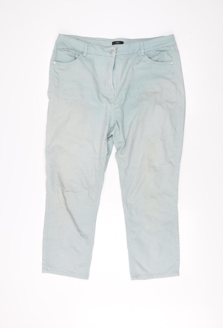 M&Co Women's 16 Green Jeans with Pockets