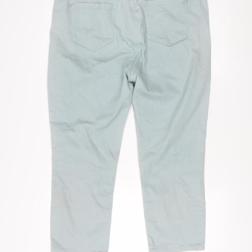 M&Co Women's 16 Green Jeans with Pockets