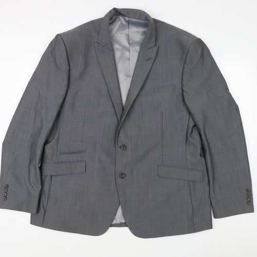Fellini Men's Grey Blazer Size 48 Regular Fit