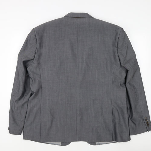 Fellini Men's Grey Blazer Size 48 Regular Fit