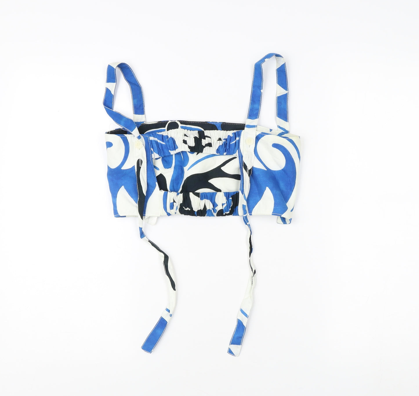 Zara Women's Blue Floral Camisole Tank Top Size S