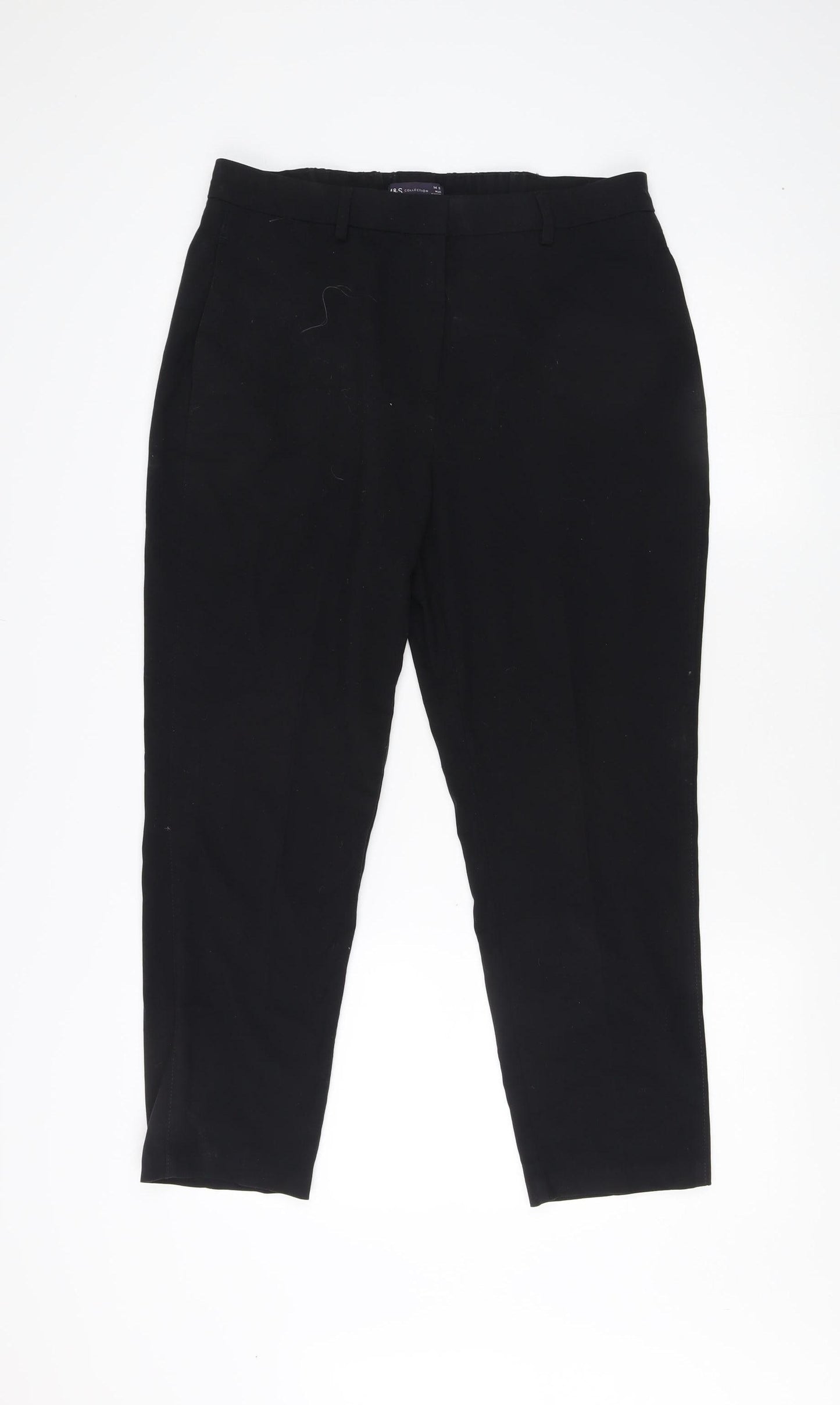 Marks and Spencer Women's Black Ankle Trousers Size 14