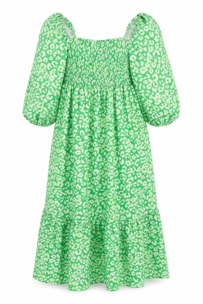 New Look Green Animal Print Maternity Dress 10