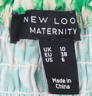 New Look Green Animal Print Maternity Dress 10
