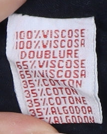 René Derhy Women’s Black Embroidered Blouse M