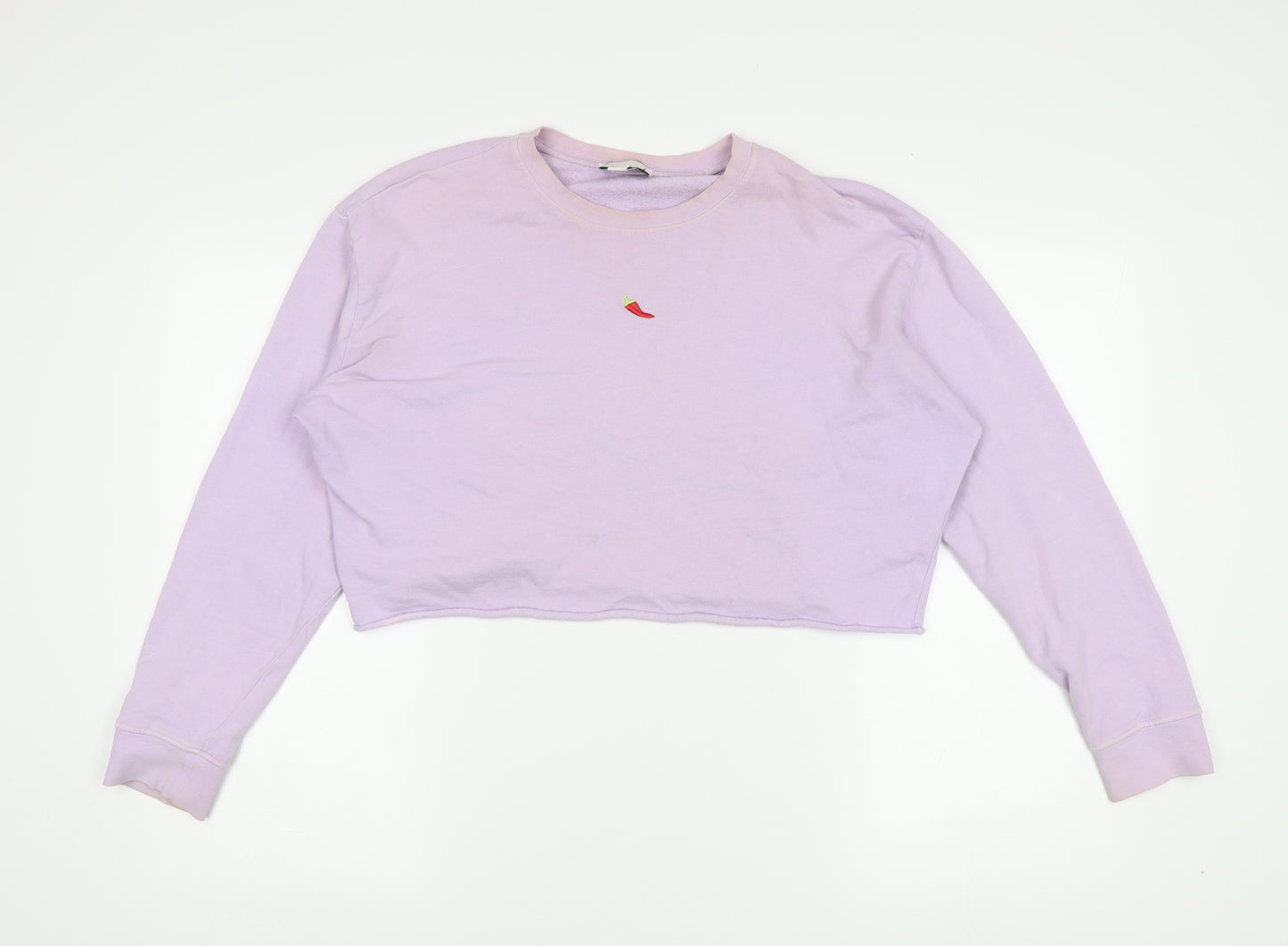 Topshop Women's Purple Petite Size 10 Sweatshirt