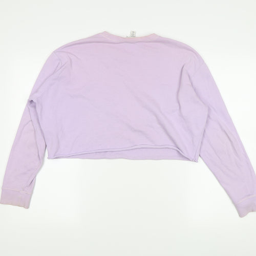 Topshop Women's Purple Petite Size 10 Sweatshirt