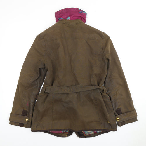 Joules Women's Brown Overcoat Jacket Size 10