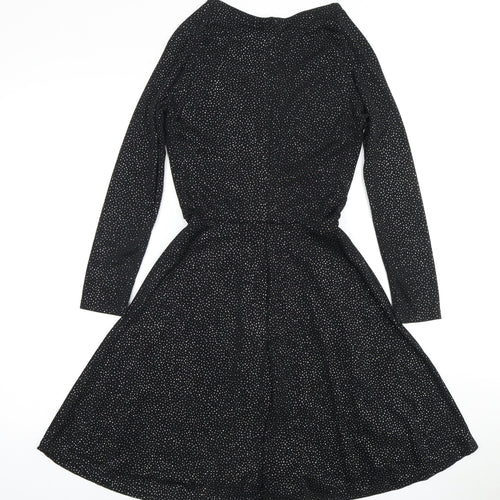 New Look Black Women's Skater Dress Size 8