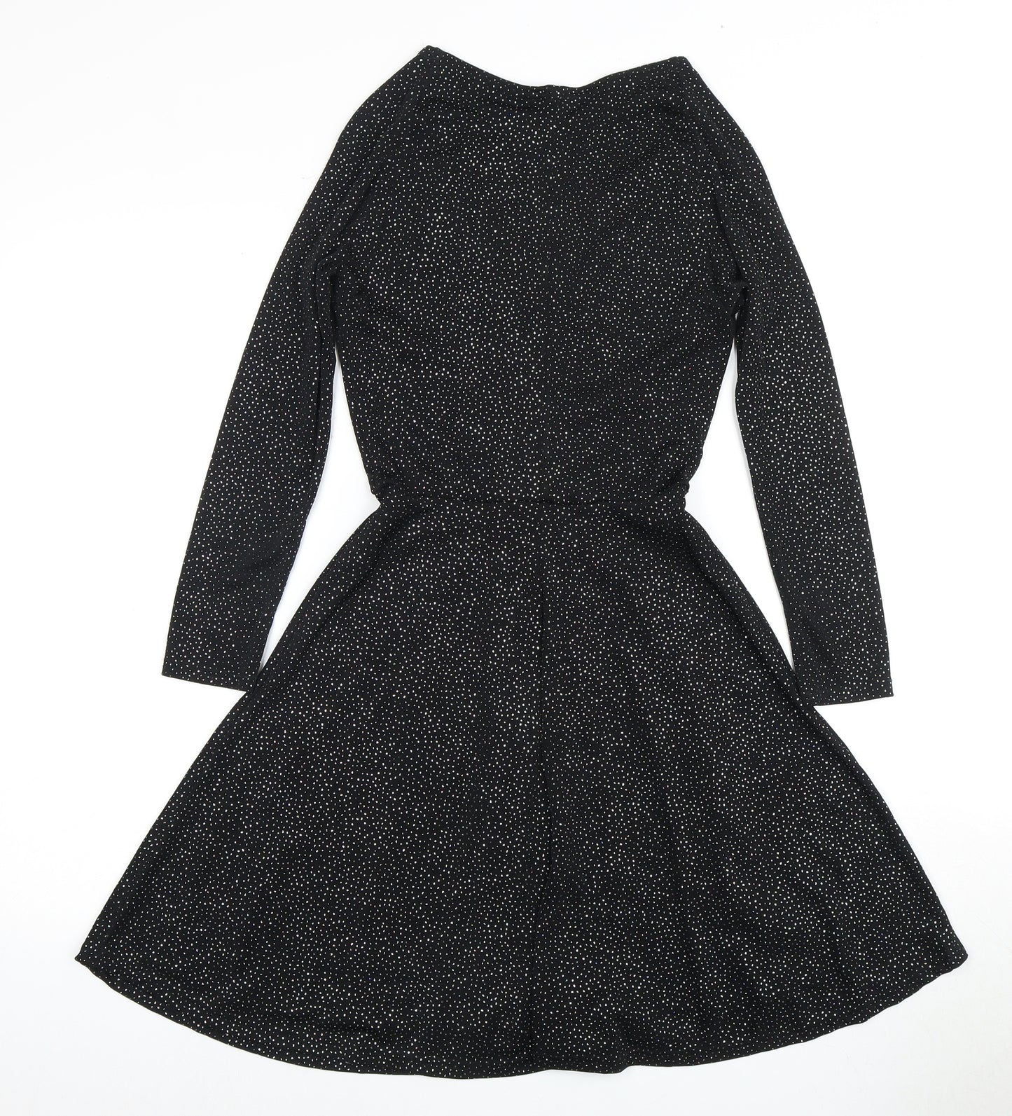 New Look Black Women's Skater Dress Size 8