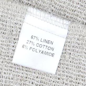 Aria Women's Beige Linen Blazer Size 10