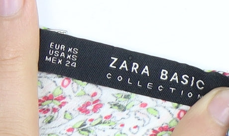 Zara Basic Women's Floral Long Sleeve Blouse XS