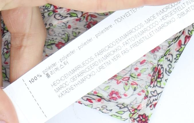 Zara Basic Women's Floral Long Sleeve Blouse XS