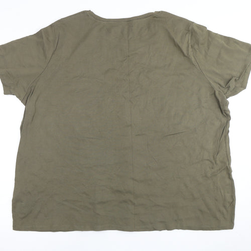 Capsule Women's Green Relaxed T-Shirt Size 4