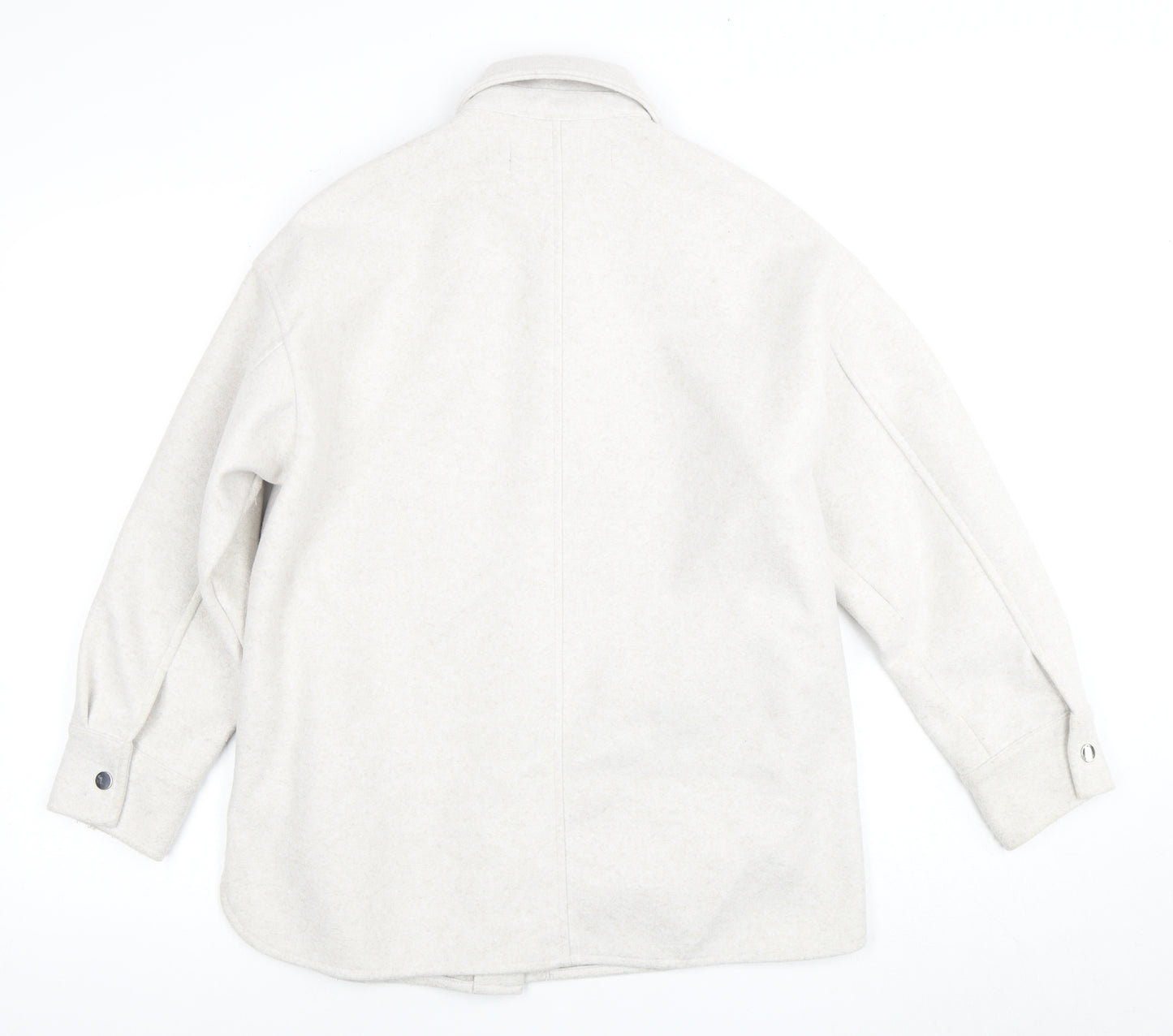 Zara Women's Ivory XS Basic Jacket with Buttons