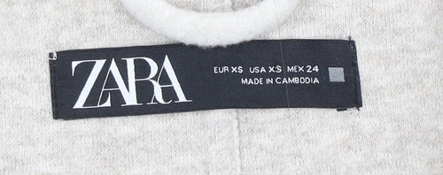 Zara Women's Ivory XS Basic Jacket with Buttons