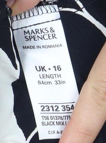Marks and Spencer Women's Floral Knee Length Dress