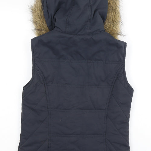 Dorothy Perkins Women's Blue Puffer Waistcoat Size 6