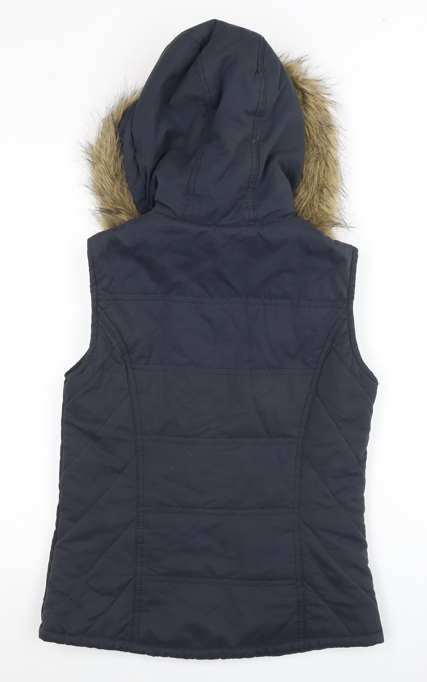 Dorothy Perkins Women's Blue Puffer Waistcoat Size 6