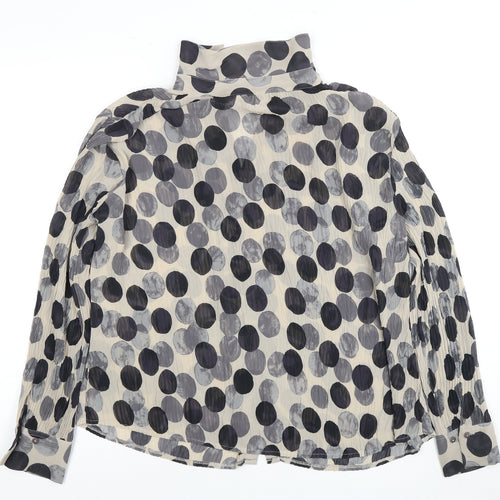Marks and Spencer Women's Polka Dot Button-Up Blouse, Size 14