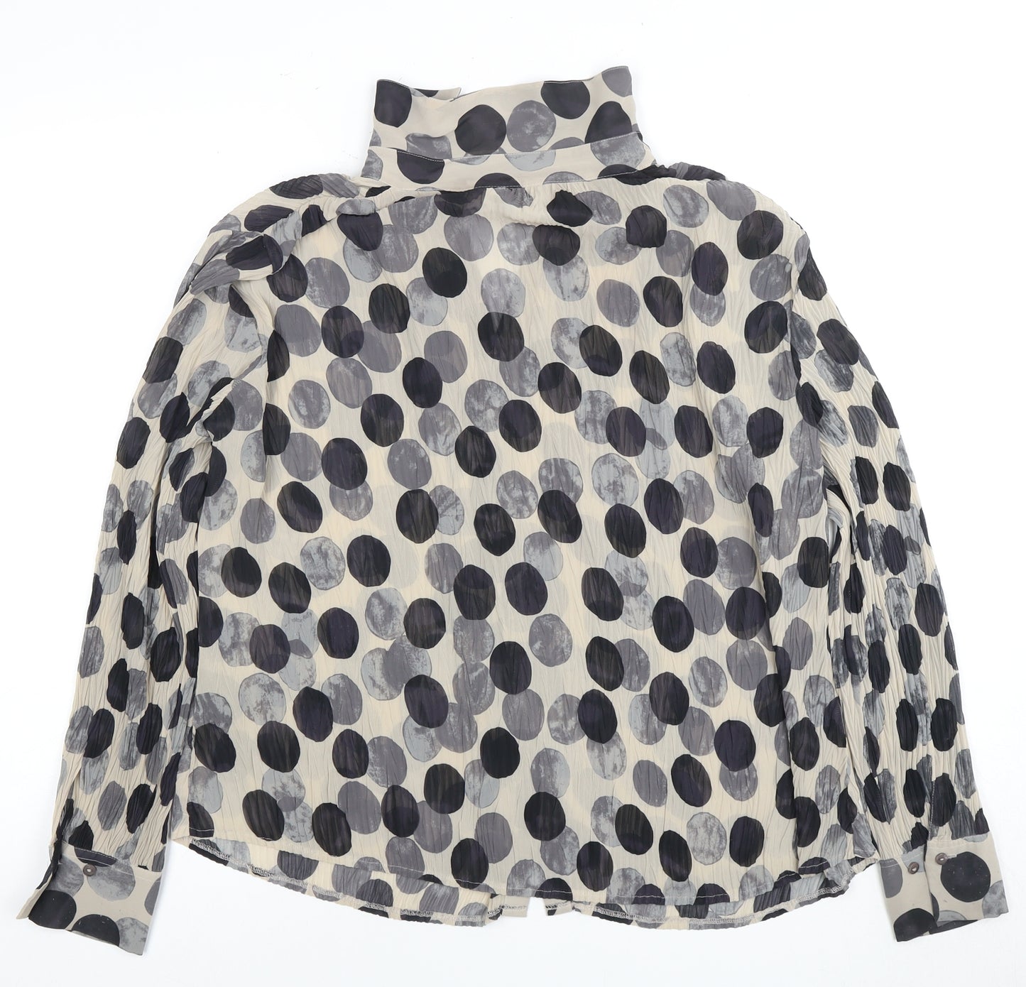 Marks and Spencer Women's Polka Dot Button-Up Blouse, Size 14