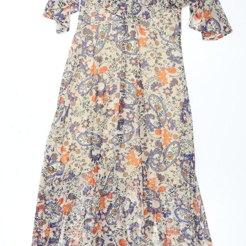 Anthropologie Women's Multicoloured A-Line Dress XS