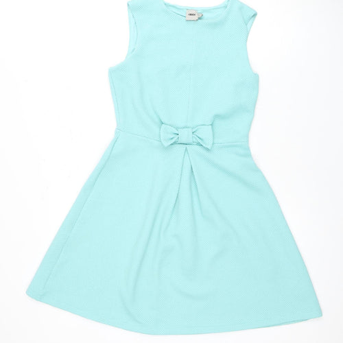ASOS Women's Blue Dress UK 8 with Bow Accent