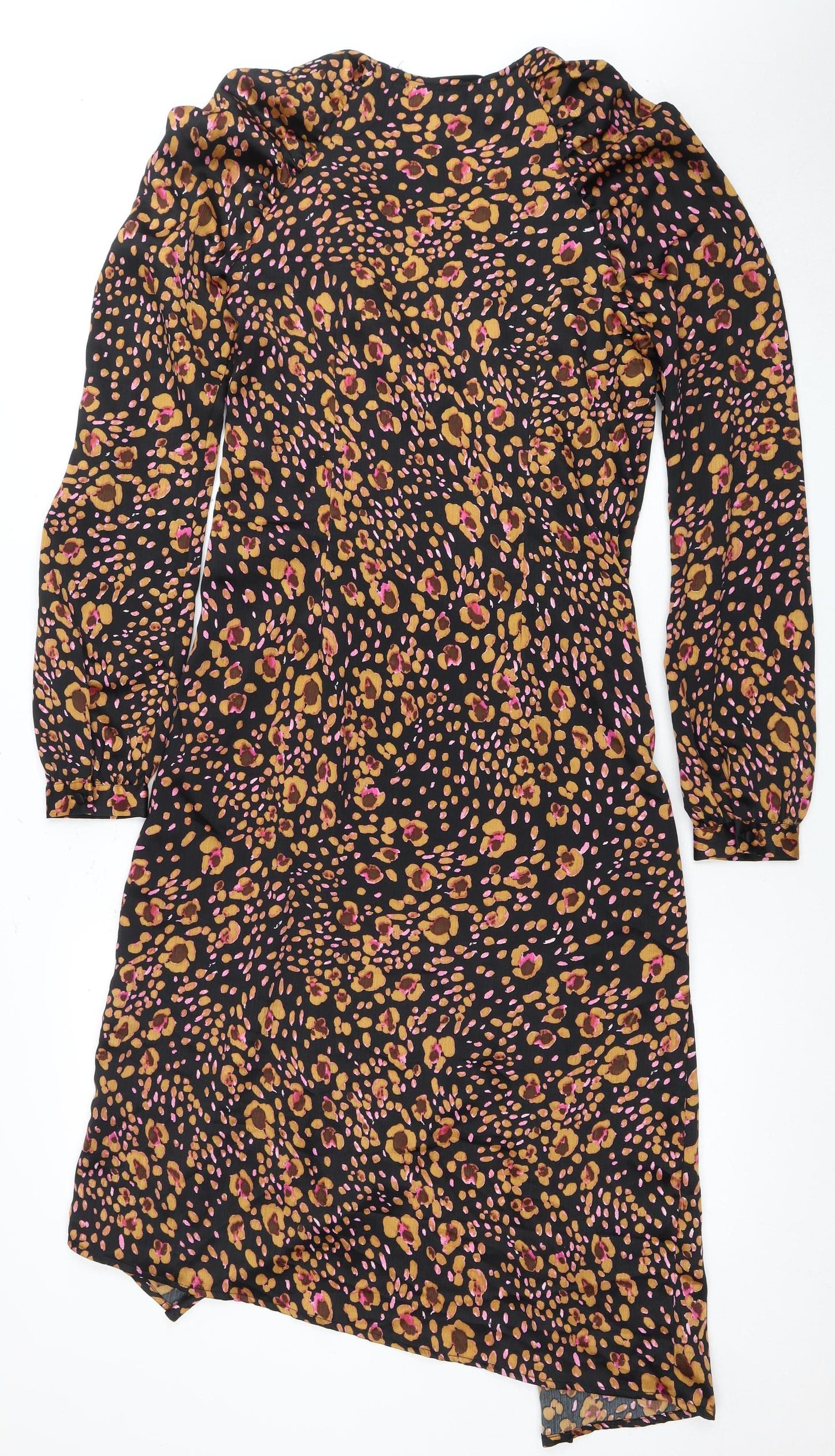 Vero Moda Women Animal Print Long Sleeve Dress Size 8