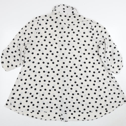 Julipa Women's Polka Dot Button-Up Shirt, Size 18