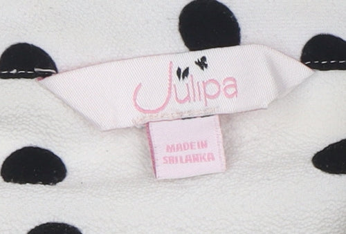 Julipa Women's Polka Dot Button-Up Shirt, Size 18