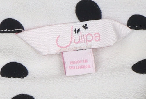 Julipa Women's Polka Dot Button-Up Shirt, Size 18