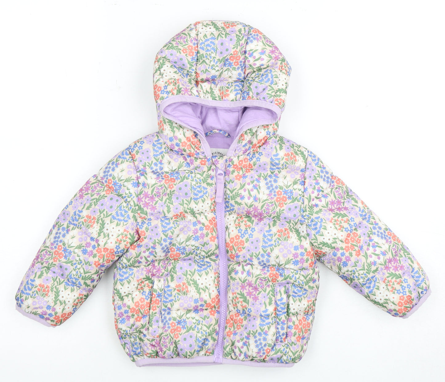 Marks & Spencer Unisex Baby Floral Puffer Jacket 12-18 Months