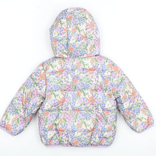 Marks & Spencer Unisex Baby Floral Puffer Jacket 12-18 Months