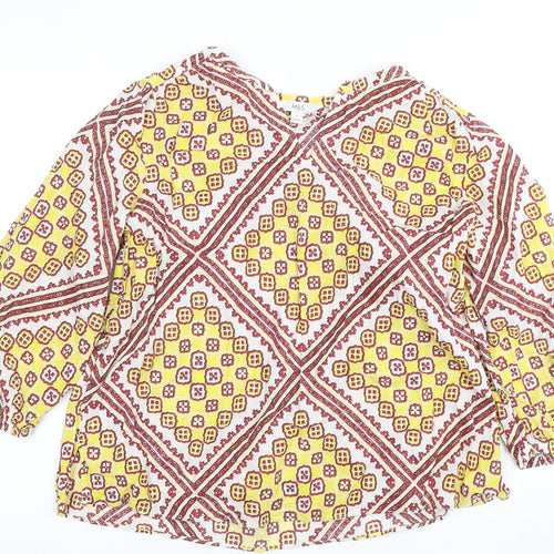 Marks and Spencer Women's Multicoloured Geometric Blouse