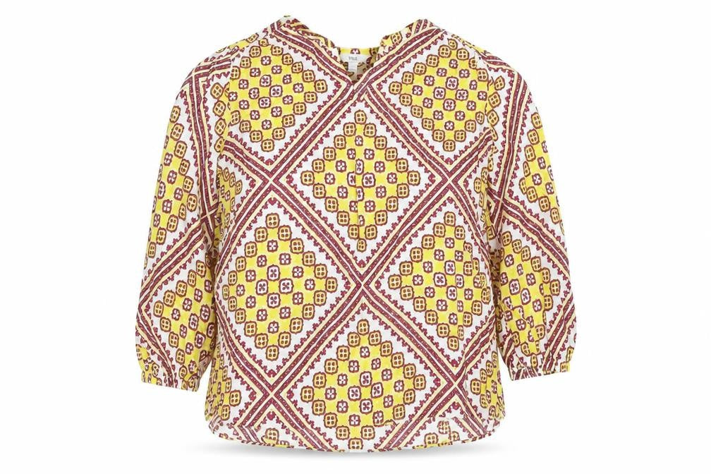 Front view of Marks & Spencer Women's Multicoloured Geometric Blouse